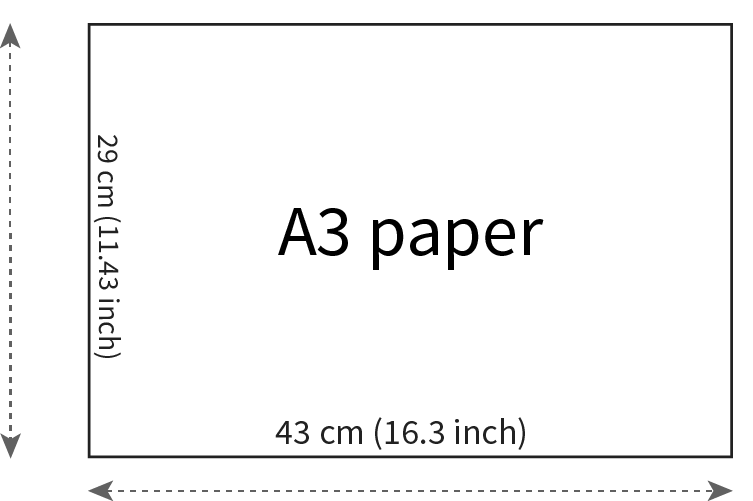 A3 size paper with dimensions