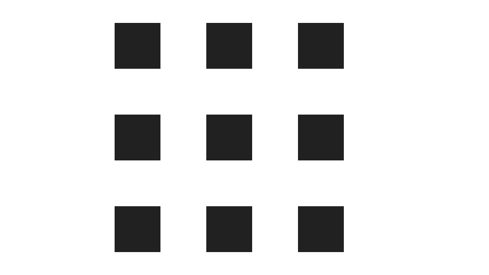 Arrangement of squares