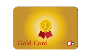 Membership card gold