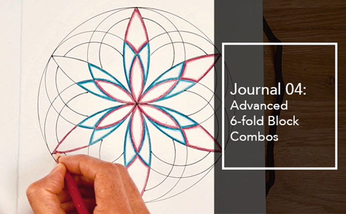 Geometric Art Design in Journal Series Sketchbook on page 4
