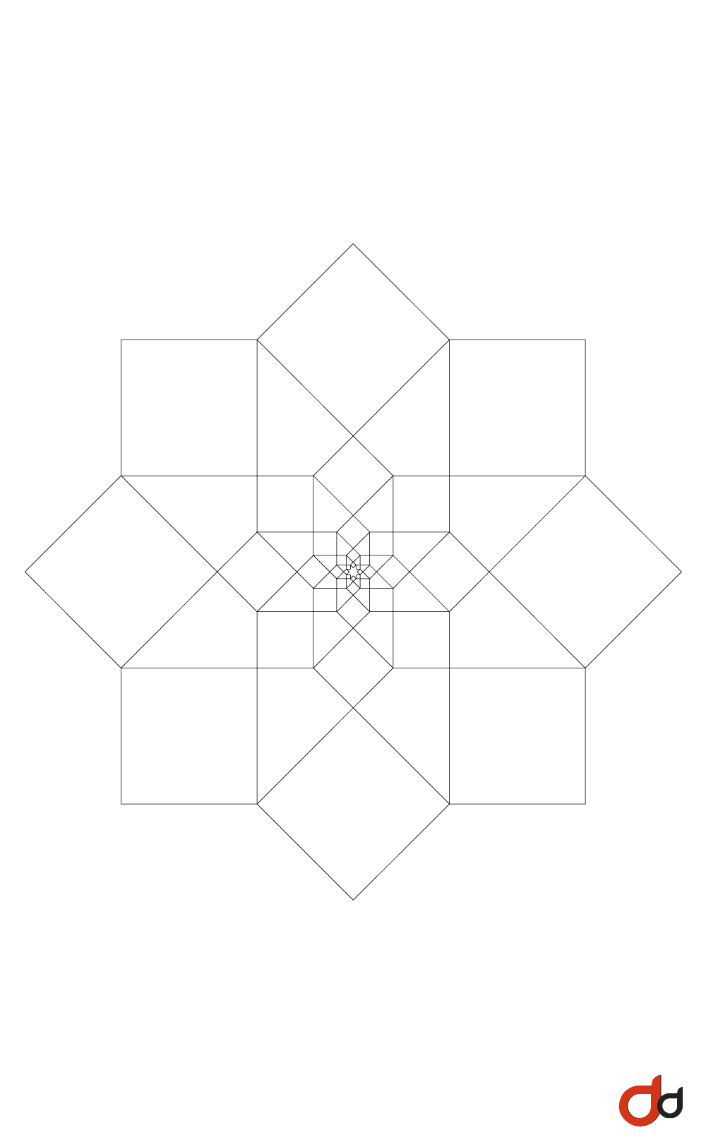 Tesseract pattern