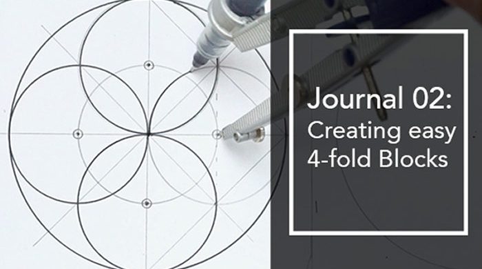 Geometric Art Design in Journal Series Sketchbook on page 2